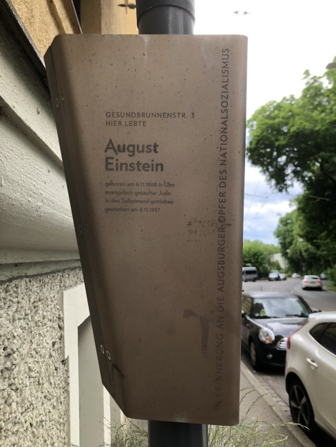August Einstein, Gemeindemitglied