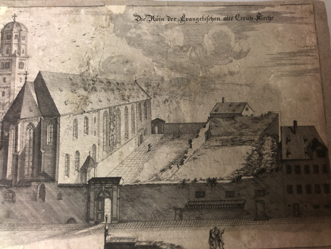 Die zerstörte Heilig Kreuz Kirche